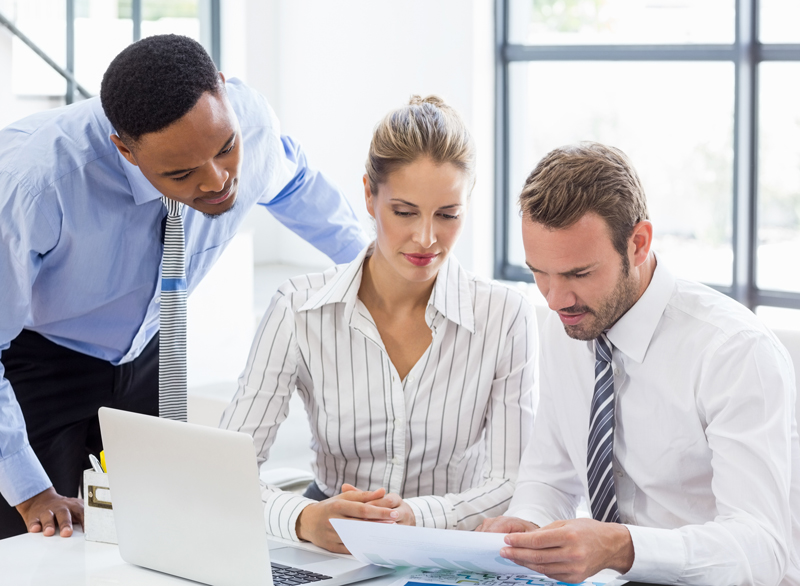 Office Workers at desk